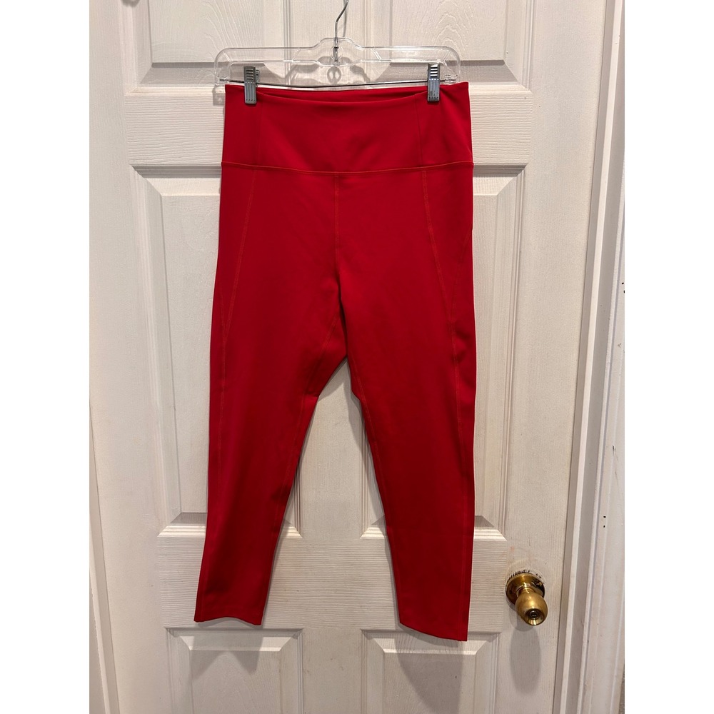 Girlfriend Collective Red High-Rise Compressive Leggings 4008 Wmns L Activewear